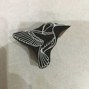 Fair Trade Stamp, Humming Bird Hand Carved Wood Stamp ; Traditional Wood Block for Textile Fabric Stamping; Pottery Stamp ; Clay Stamp ;