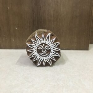 Fair Trade  Round Design Carved Indian Wooden Printing Block Stamp Artistic Shapes Craft  ; textile stamp; pottery stamp,