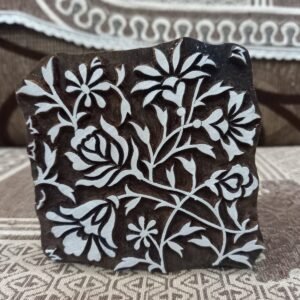 A Curly & Curvy Repeat Pattern Block 014 ,pottery stamp ceramic mold scrapbooking tjap batik printing floral carved stamps.