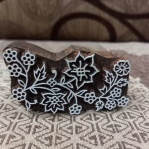 A Floral Bunch ,pottery stamp ceramic mould scrapbooking tjap batik printing floral carved stamps.