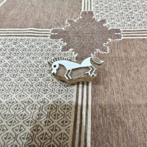 Tribal Horse pottery stamp ceramic mold scrapbooking tjap batik printing floral carved stamps.