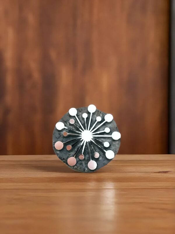 Detailed Christmas Bauble, hand carved Indian wood printing block; textile stamp; pottery stamp.