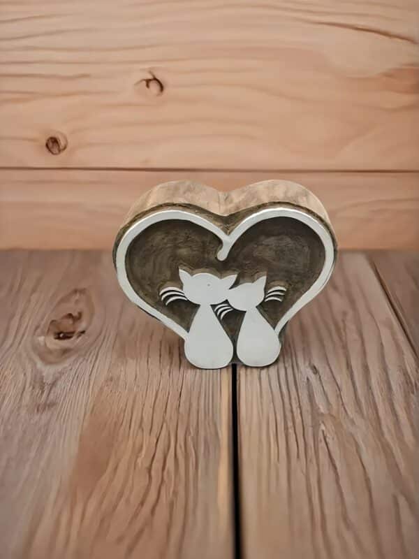 loving cats, pottery stamp ceramic Mould scrapbooking tjap batik printing floral carved stamps. - Image 2