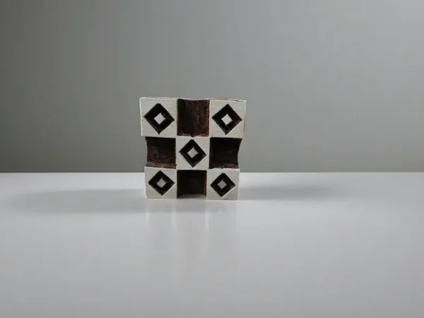 Mini square 4 pottery stamp ceramic mold