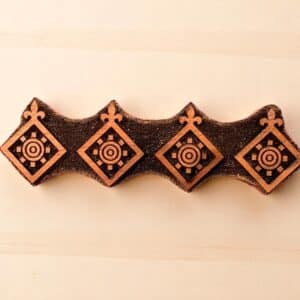 Order of the Mark Trim Bar Woodcut Stamp for Wood