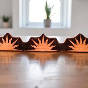 Sun Rising Kingdom of the West Trim Bar Woodcut