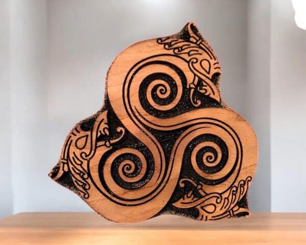 Ringerike Triskelion Woodcut Stamp for Wood Block - Image 3