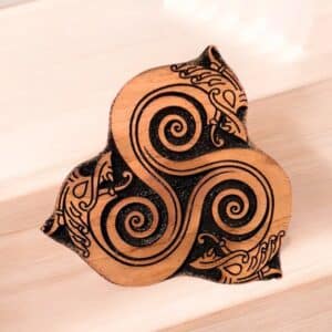Ringerike Triskelion Woodcut Stamp for Wood Block