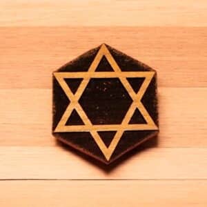 Star of David Woodcut Stamp for Wood Block