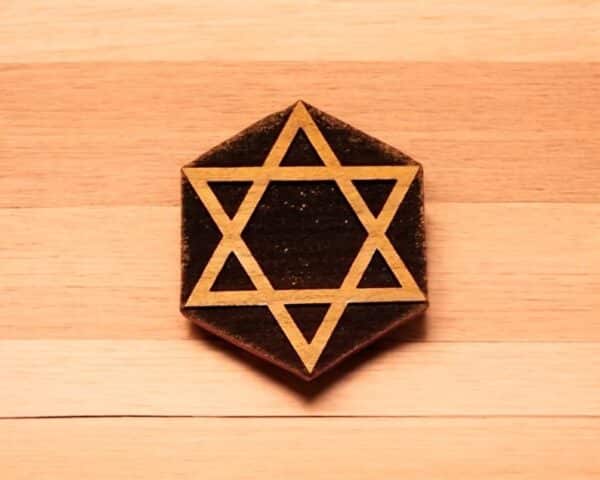 Star of David Woodcut Stamp for Wood Block