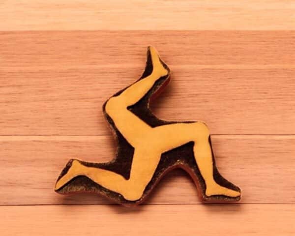 Leg Triskele from Isle of Man Woodcut Stamp for Wood Block