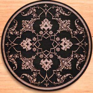 Persian Decorative Roundel Woodcut Stamp for Wood Block