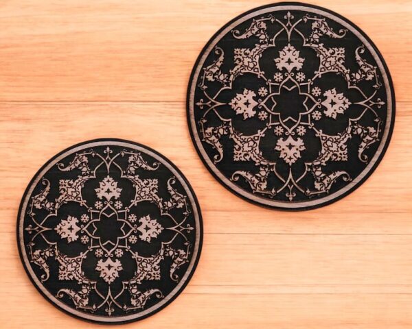 Persian Decorative Roundel Woodcut Stamp for Wood Block - Image 3