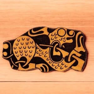 Viking Broa Style Long Beast Woodcut Stamp for Wood Block