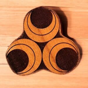 Three Crescents Conjoined Woodcut Stamp for Wood Block