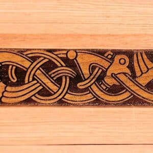 9th Century Norse Oseberg Style Trim Bar Woodcut Stamp for Wood Block