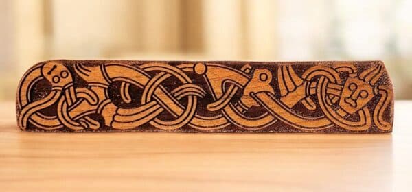9th Century Norse Oseberg Style Trim Bar Woodcut Stamp for Wood Block - Image 2