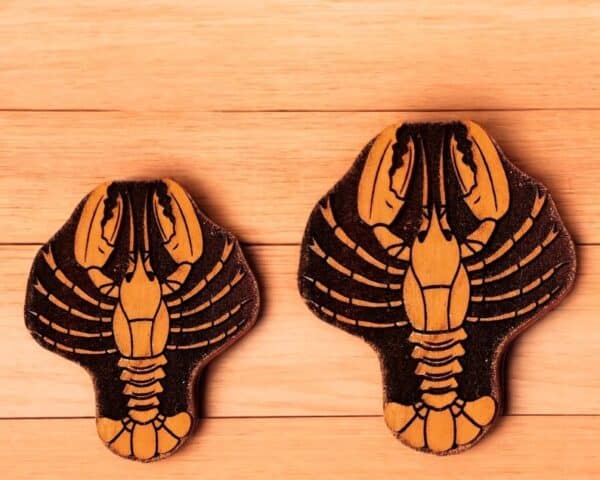 Heraldic Lobster Woodcut Stamp for Wood Block - Image 3