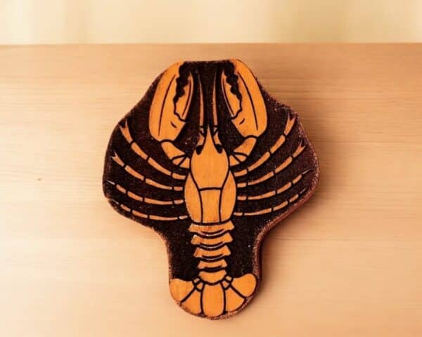 Heraldic Lobster Woodcut Stamp for Wood Block - Image 2