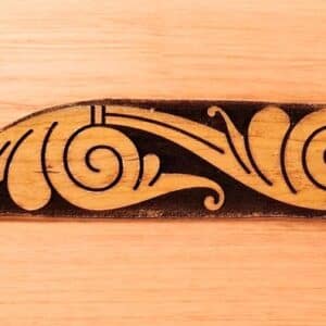Tilable Ringerrike Flourish Trim Bar Woodcut for Wood Block
