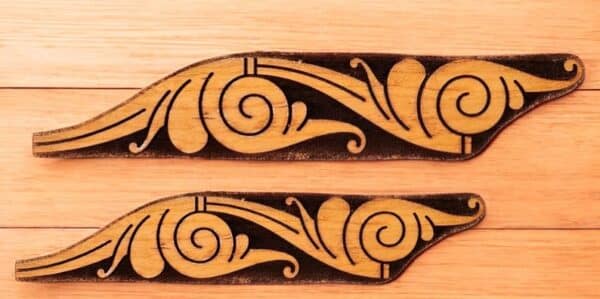 Tilable Ringerrike Flourish Trim Bar Woodcut for Wood Block - Image 3