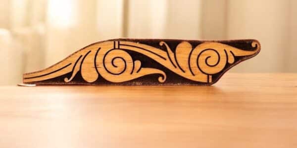 Tilable Ringerrike Flourish Trim Bar Woodcut for Wood Block - Image 2