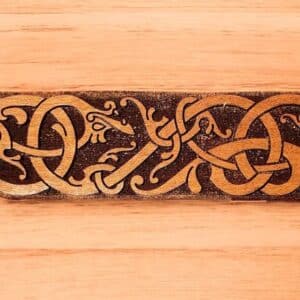 Tilable Ringerrike Knotwork Style Trim Bar Woodcut for Wood Block