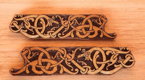 Tilable Ringerrike Knotwork Style Trim Bar Woodcut for Wood Block - Image 3