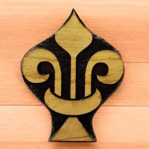 Mamluk Fleur de Lis from Tile Woodcut Stamp for Wood Block