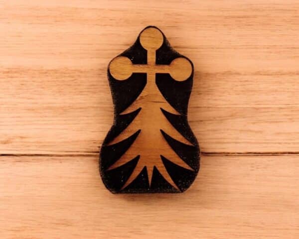 15th Century Bavarian Ermine Woodcut Stamp for Wood Block