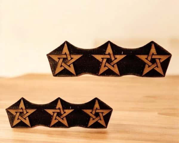 Star Trim Bar Woodcut Stamp for Wood Block - Image 2