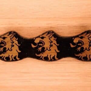 Lion's Head Trim Bar (An Tir) Woodcut Stamp for Wood Block