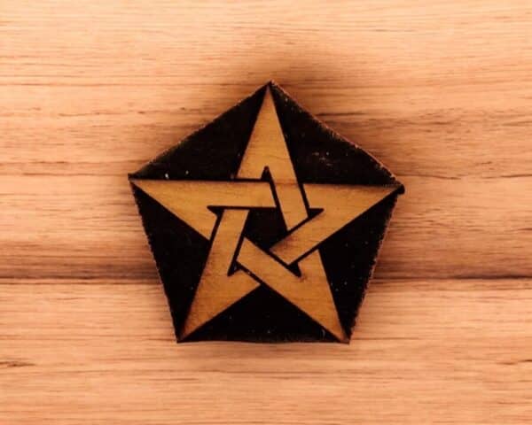 Five Pointed Star Woodcut Stamp for Wood Block