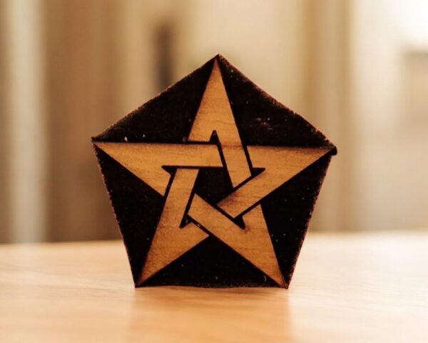 Five Pointed Star Woodcut Stamp for Wood Block - Image 2