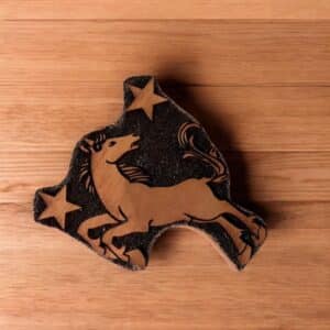 Meridian Horse Populous Badge Woodcut Stamp for Wood