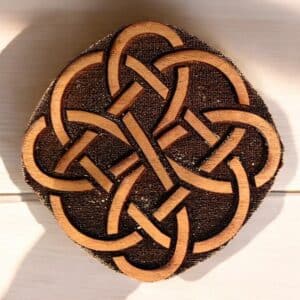 Twisting Celtic Knot Woodcut Stamp for Wood Block