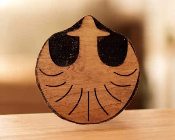 Heraldic Scallop #2 Woodcut Stamp for Wood Block - Image 2