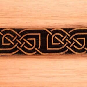Repeating S Knot Celtic Knot Trim Bar Woodcut Stamp for Wood Block